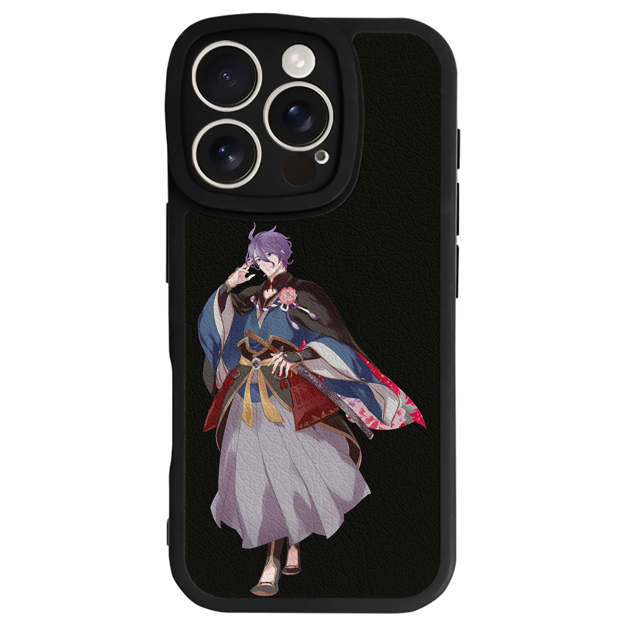 （画像用） 刀剣乱舞 Touken Ranbu 【iPhone 16シリーズ対応】シリコンスマホケース（レザー調） 材質：シリコン